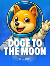 doge to the moon logo