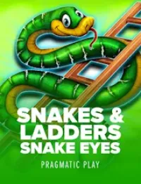 snakes and ladders snake eyes game logo